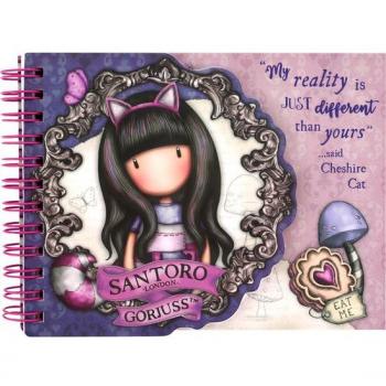 Bloc de Notas Gorjuss Safta Especial 'Cheshire Cat' 11x15.3 cm