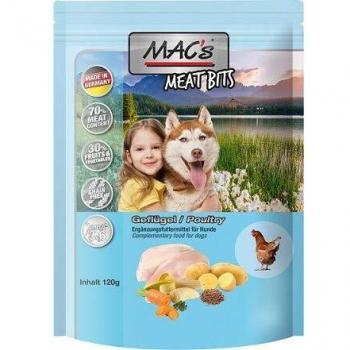 MAC's Dog Meat Bits Snacks para Perros - Aves (6 x 120 g)