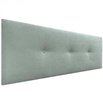 Cabecero de Tela Aqualine Liso con Botones Tapizado Verde Agua 135x50cm para Camas 120/135/140 - Lujo Moderno Acolchado