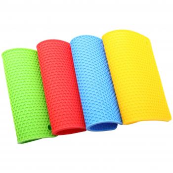 Silicona olla – Salvamanteles y rectangular Juego de 4, resistente al calor hasta 230 °C Lavavajillas, gran calidad, multifuncionales., duradero