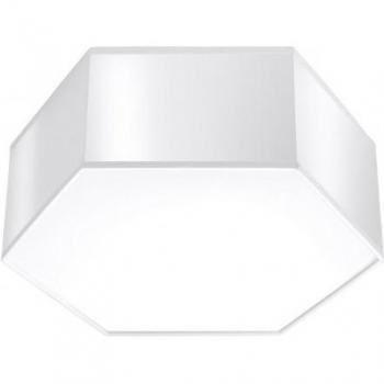 Plafón Sunde Decorativo PVC blanco 2 bombillas 11,5cm