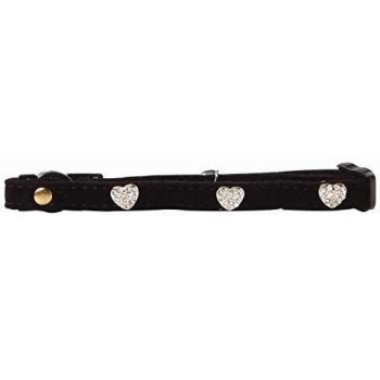 PAWISE Collar Ajustable para Gatos, Diamante Negro