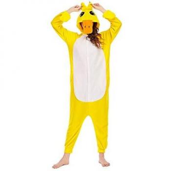 Animal Pijamas Adulto Cosplay Disfraz de Pato Amarillo Talla 170-178cm