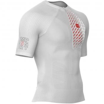 Compressport Adultos Post Ural SS Top White Trail Running Camiseta, Blanco, T4