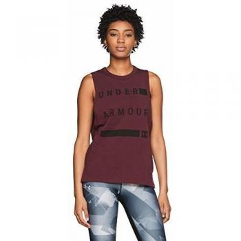 Under Armour - Camiseta de Tirantes para Mujer, Mujer, 1310482-600, Dark Maroon/Black, Large