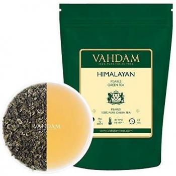 VAHDAM, hojas de té verde de las perlas del Himalaya | 100g