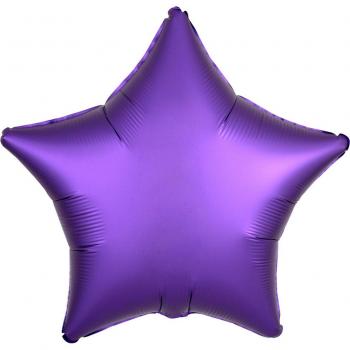 Amscan International 3682001 - Globo de satén con forma de estrella, color morado