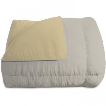 Trapunta Invernale Elegant, Microfibra, 1 Plaza y Media, Crema/Gris Claro