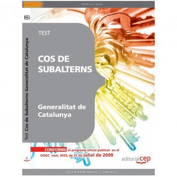 Cos de Subalterns de la Generalitat de Catalunya. Test