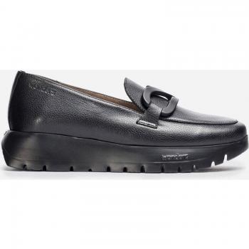 Mocasines de Mujer Wonders Rose en Piel con Adorno y Suela Volumen