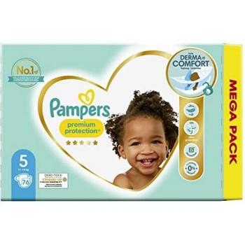 Pañales Desechables Pampers Premium Protection Talla 5 (76 uds)