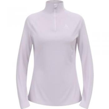 Camiseta Odlo Essentials Ceramiwarm Half Zip manga larga rosa claro mujer - XL
