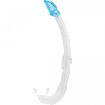 Cressi Mexico Tubo de Snorkel, Unisex-Adult, Transparent/Aquamarin, Un tamaño