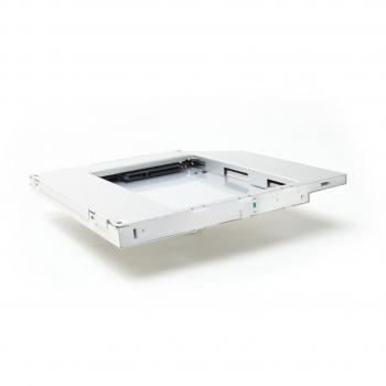 Panel de Bahía para Disco Duro 2.5 Blanco - Kit Universal SATA 9.5mm para HDD/SSD