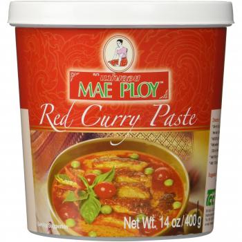 Mae Ploy Thai Red Curry Paste - 14 ounce per jar