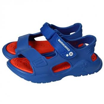 Biomecanics - Sandalias abiertas de niño con logotipo y doble cierre adherente, modelo Beach 232290 en color azul eléctrico, talla 27