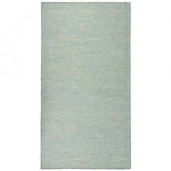 Alfombra de tejido plano al aire libre 80x150 cm Turquesa