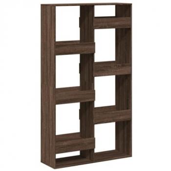 Estantería de madera de ingeniería marrón roble 100x33x175 cm, librería, armario de almacenamiento, estantería para libros