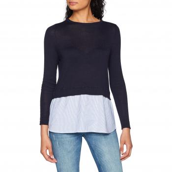 Only Onlnew Oxford L/s Pullover Knt, suéter para Mujer, Gris