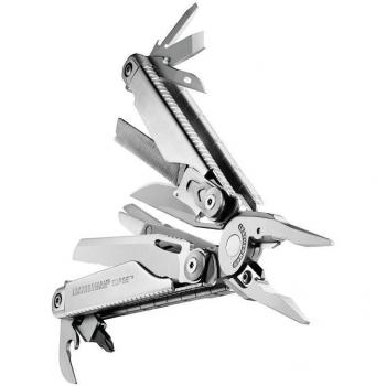 Leatherman Surge Multiherramienta con 21 Herramientas, Acero Inoxidable 420HC, Alicates, Corta Alambres, Navajas Bloqueables, Funda de Nylon, Fabricado en EE.U