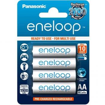 Panasonic Eneloop SY3052630 - Juego de 4 Pilas Recargables AA
