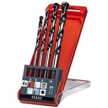 Einhell 49050800 - Set de brocas de 4 piezas hexagonal, 5,6,8,10 mm
