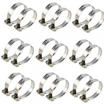 Abrazadera Metálica para Tubos de 52mm y 77mm - Pack 25 Unidades, Recomendado para Mangueras Layflat