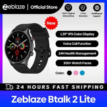 Zeblaze Btalk 2 Lite Smartwatch with Voice Calling, 24h Health Monitoring, and 100+ Sports Modes