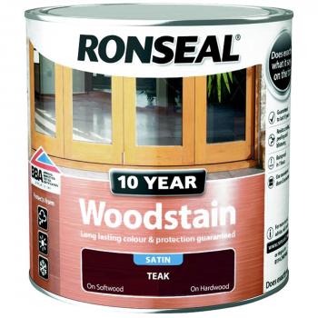 Woodstain Teak Exterior Satin 10 year 2.5lt