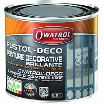 Pintura Antioxidante Rustol Deco - Gris Ventana RAL 7040 - 0.75 L