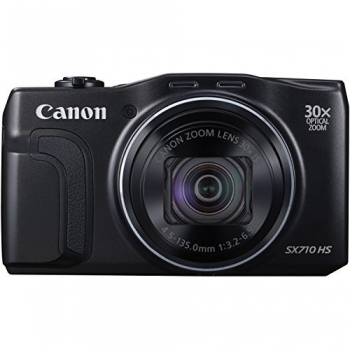 Canon PowerShot SX710 HS - Cámara Digital Compacta de 20.3 MP con Pantalla de 3, Zoom Óptico 30x, Estabilizador Óptico y Video Full HD, Color Negro
