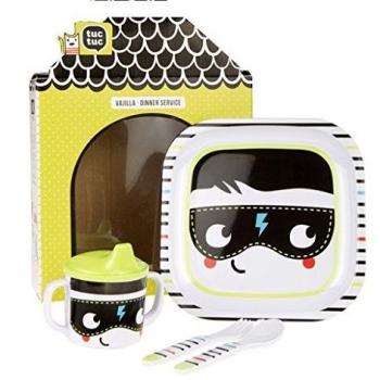Tuc Tuc People - Set vajilla para niño, 3 piezas