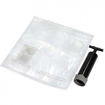 Sellador de Alimentos al Vacío con Bomba y 4 Bolsas Reutilizables de 24 x 24 cm
