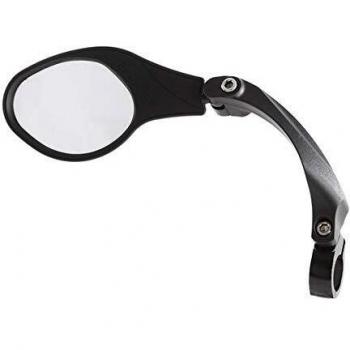 Mirage Adjustable Left-Side Bike Mirror with Clamp and Unbreakable Glass