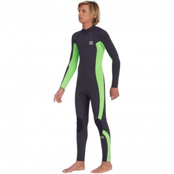 Billabong - Traje de surf de neopreno para niños 3/2mm Absolute con manga larga y cremallera en la espalda