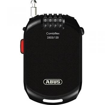 Abus Combiflex 2503 Antirrobo Disco Moto, Unisex, Negro, 120 cm