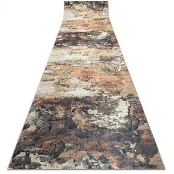 Alfombra de Pasillo Antideslizante Lotus Abstract 52910 Beige - 80x540 cm - Lavable en Lavadora