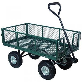 Carrito de Acero Vigor con 4 Ruedas y Capacidad Máxima de 300 kg