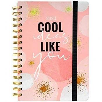 Agenda escolar 2019/2020 A5 12 meses Semana Vista Glitter