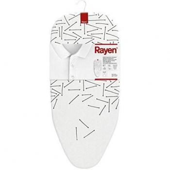 Tabla de Planchar Rayen 6036 de Sobremesa con Malla Metálica, Plegable y Válida para Colgar, Medidas: 73.5 x 31.5 cm, Estampado
