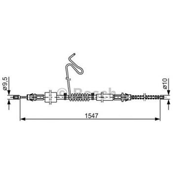 Bosch 1987477174 cable de freno