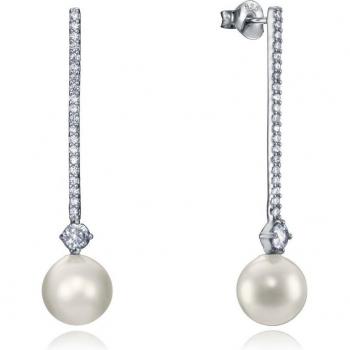 Pendientes Viceroy Elegant de Plata de Ley con Circonitas y Perla Sintética