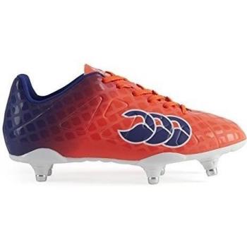 Canterbury Speed Club 6 Stud, Botas de Rugby Infantil, Rojo