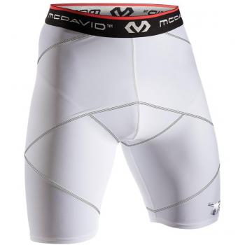 Mcdavid Compresión CROS Short, Unisex Adulto, Blanco, XL