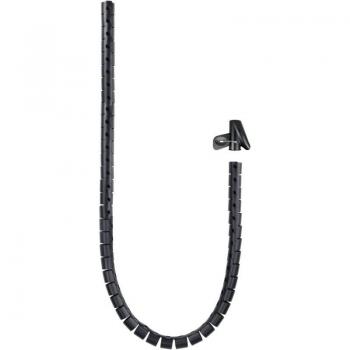 Nanocable Organizador de Cables Flexible 25mm x 3m Negro