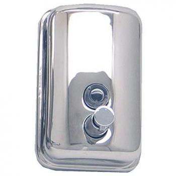 Dispensador de Jabón Líquido Inoxidable Brillante 800ml - Acero Gris/Plata