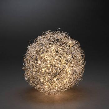 Bola de alambre de lámpara decorativa LED Ø 30 cm con 160 LED