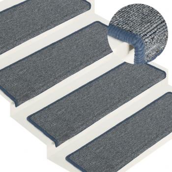 Alfombras de Peldaños de Escalera 15 uds Protector Adhesivo Tela Color Marrón oscuro, Marrón, Marrón claro y más - vidaXL
