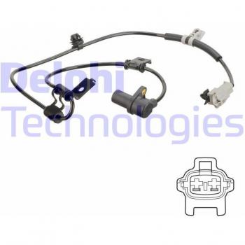 Sensor ABS DELPHI SS20643 - Sensor de revoluciones de la rueda, compatible con sistemas de frenos antibloqueo (ABS), alta precisión en la medición de velocidad, fácil instalación, durabilidad garantizada y diseño específico para