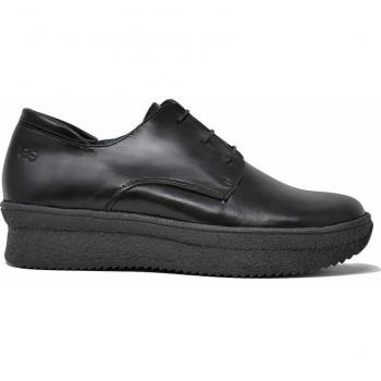 Blucher Confort en Piel Color Negro